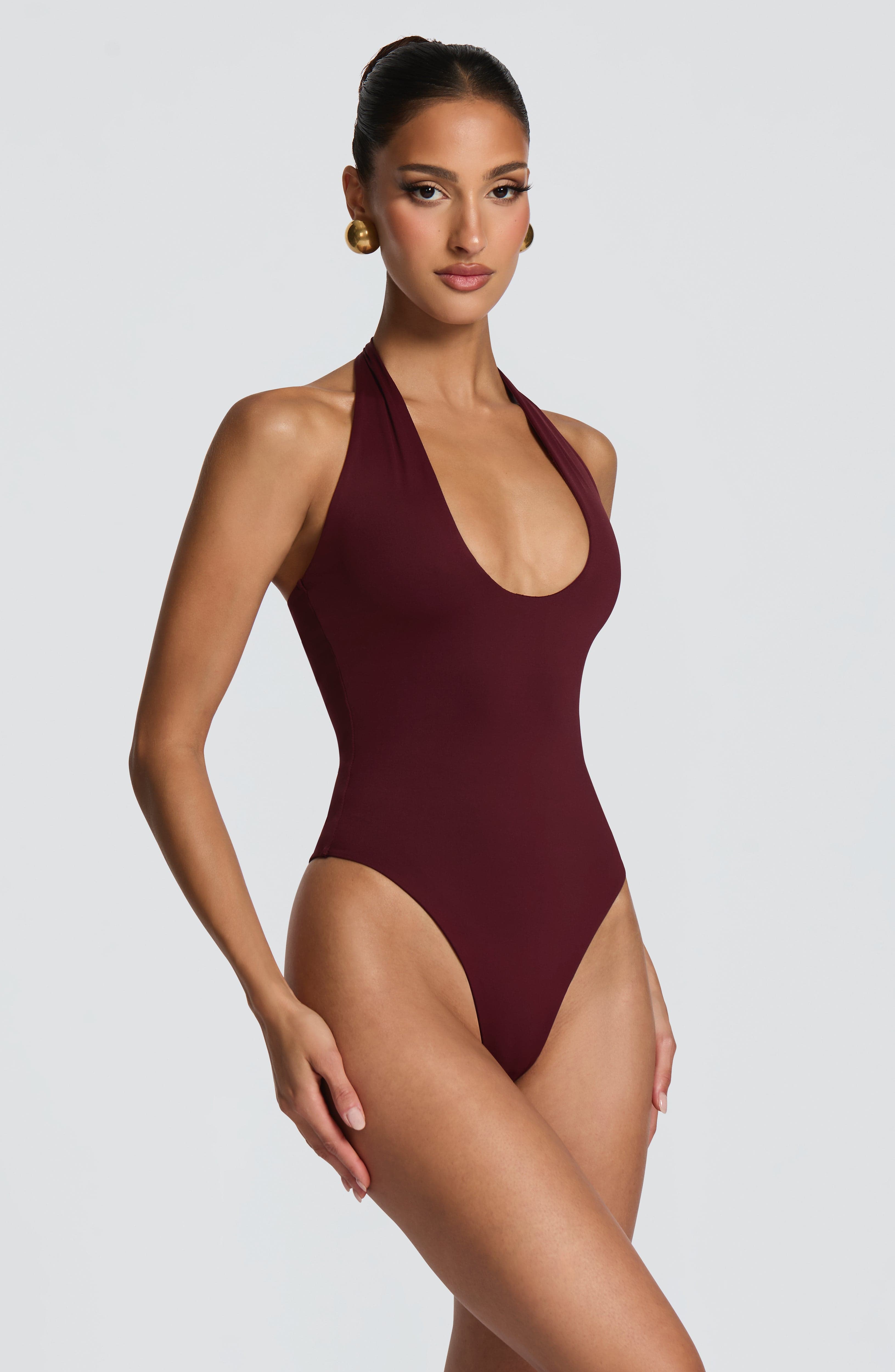 Odele Bodysuit - Cherry Lacquer