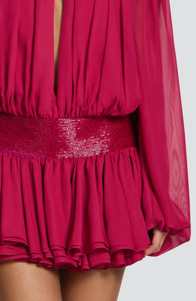 Deja Playsuit - Raspberry