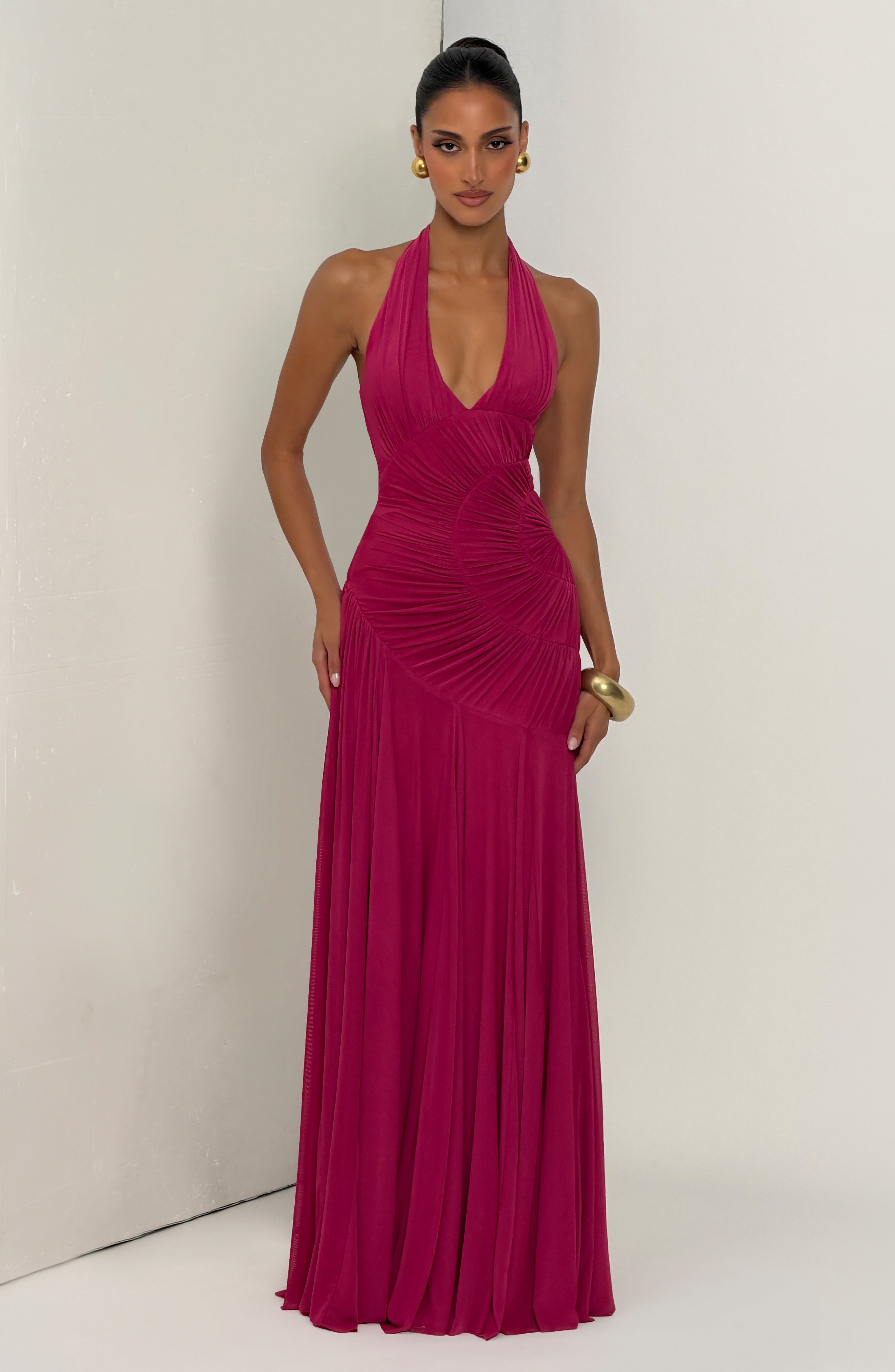 Cova Maxi Dress - Raspberry