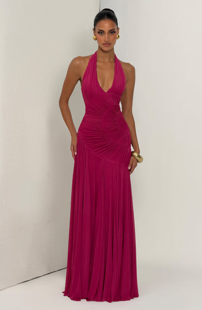 Cova Maxi Dress - Raspberry