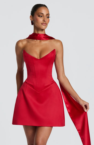 Torin Mini Dress - Red