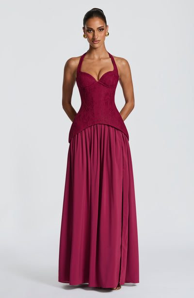 Almira Maxi Dress - Mulberry