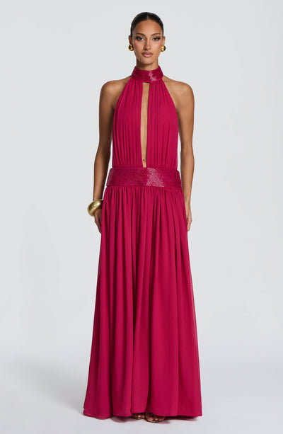 Rosalina Maxi Dress - Raspberry