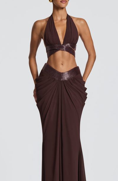 Sophie Bralette - Plum Brown