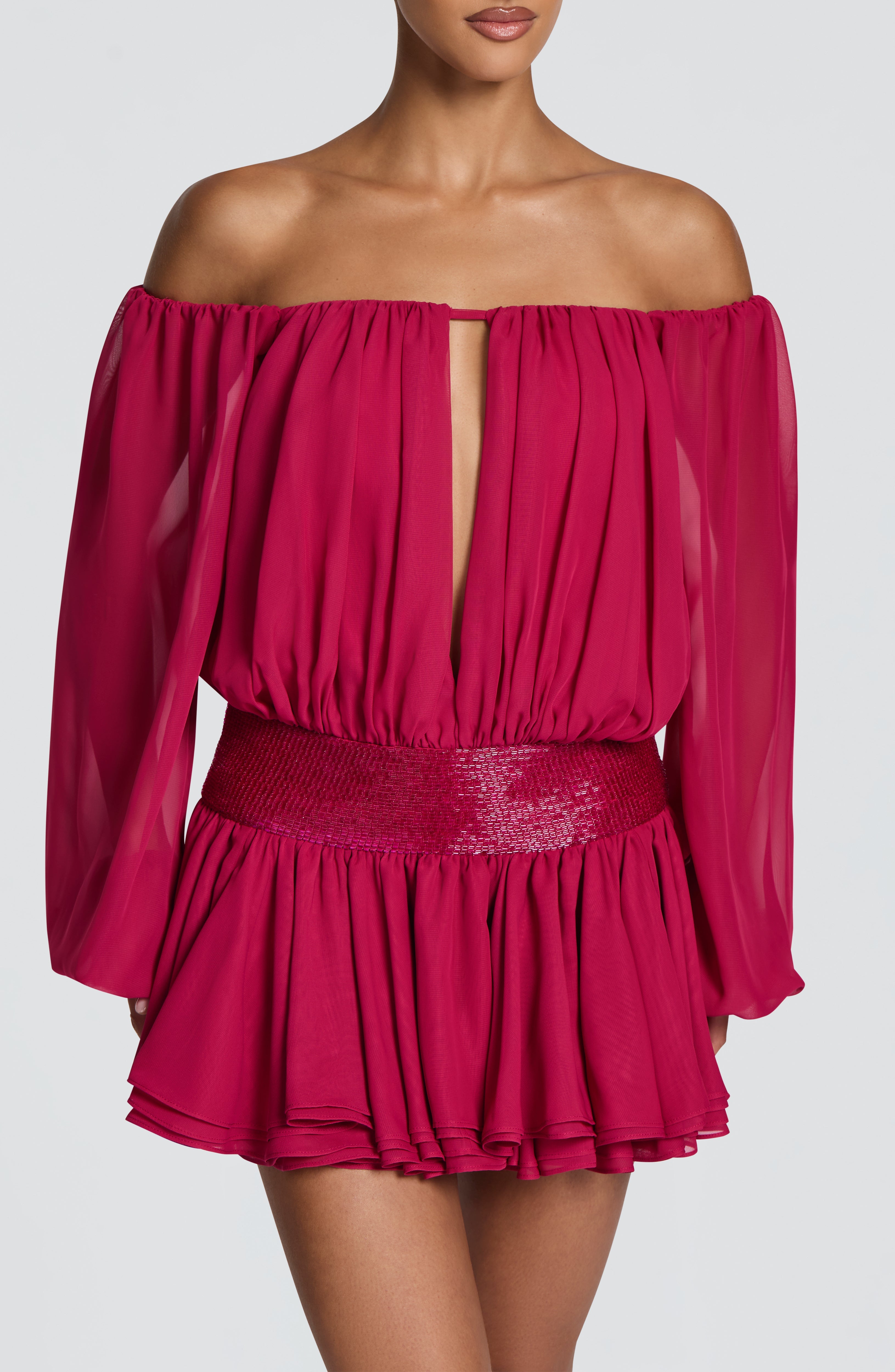 Deja Playsuit - Raspberry