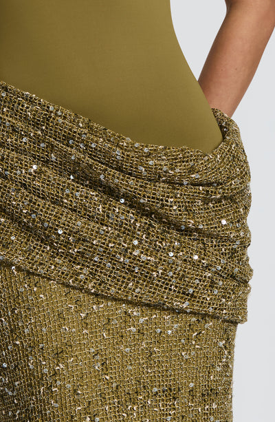 Solea Maxi Dress - Deep Olive