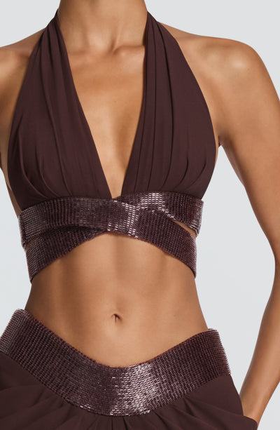 Sophie Bralette - Plum Brown