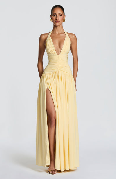 Amaris Maxi Dress - Lemon