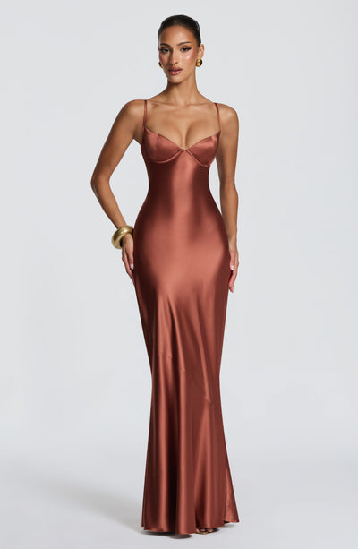Amorette Maxi Dress - Rust