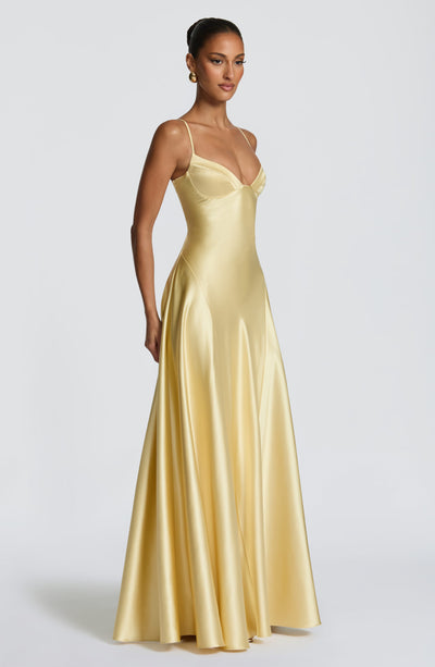 Asterin Maxi Dress - Lemon