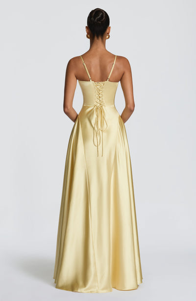 Asterin Maxi Dress - Lemon