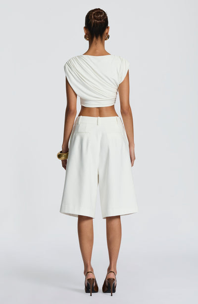 Ausra Bermuda Shorts - Ivory