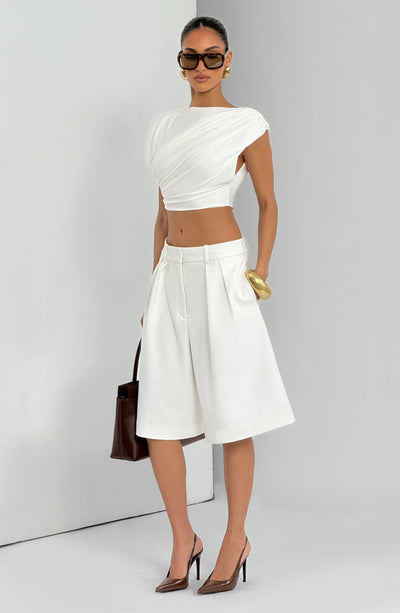 Ausra Bermuda Shorts - Ivory