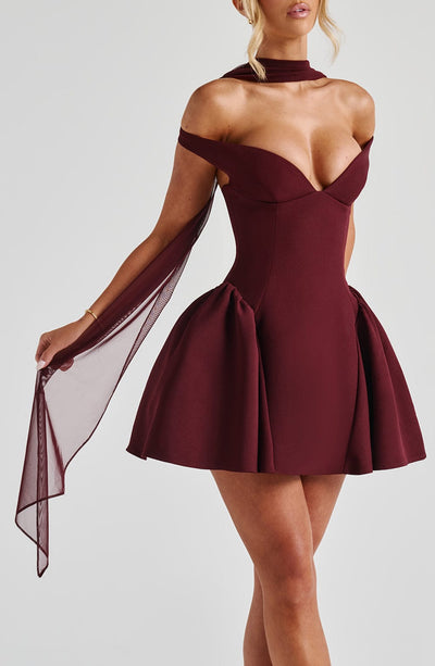 Ayla Scarf - Cherry Lacquer