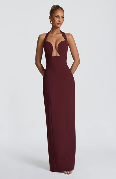 Charlotte Maxi Dress - Cherry Lacquer