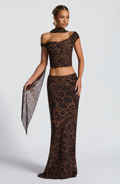 Chrysoula Maxi Skirt - Leopard Print
