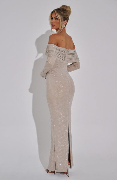 Cyprus Maxi Dress - Nude