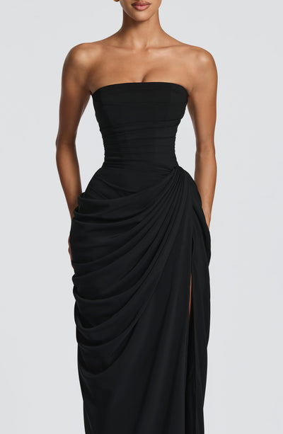 Cyra Maxi Dress - Black