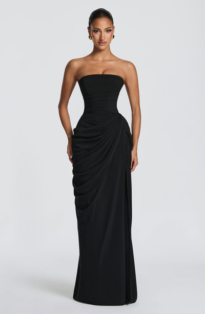 Cyra Maxi Dress - Black