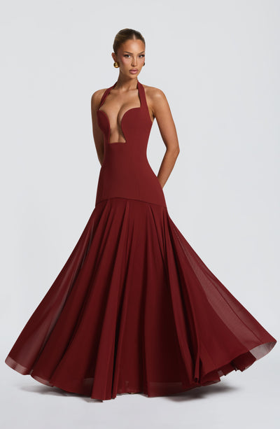Cyrene Maxi Dress - Deep Rust