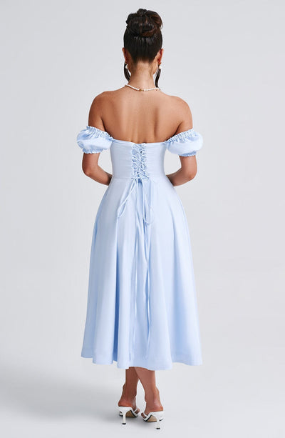 Elora Midi Dress - Blue