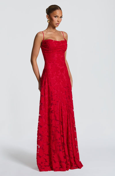 Francis Maxi Dress - Red