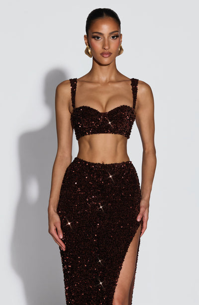 Inaya Bralette - Plum Brown