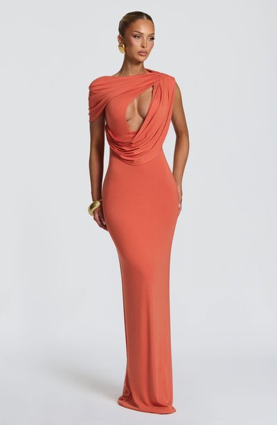 Kalina Maxi Dress - Burnt Orange
