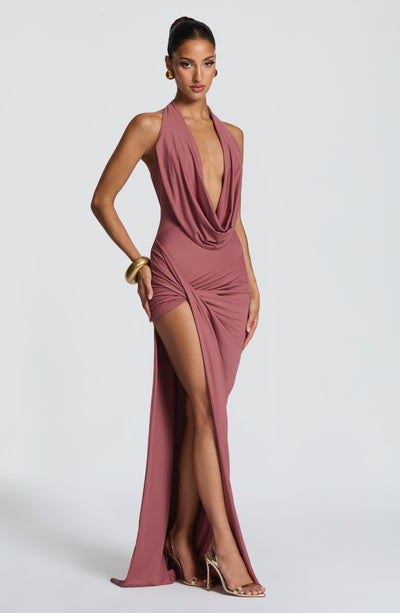Kingsley Maxi Dress - Rose Brown
