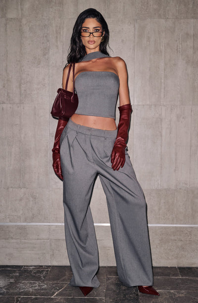 Kirsty Pants - Grey Marl