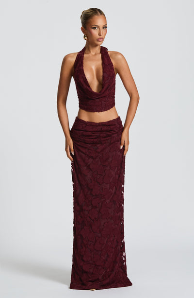 Myra Top - Cherry Lacquer