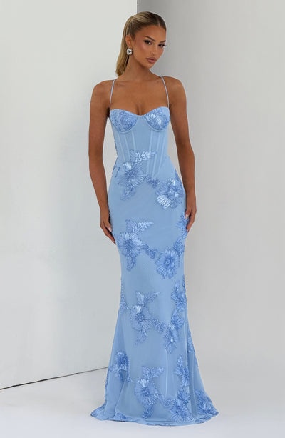 Nefertiti Maxi Dress - Glacier Blue