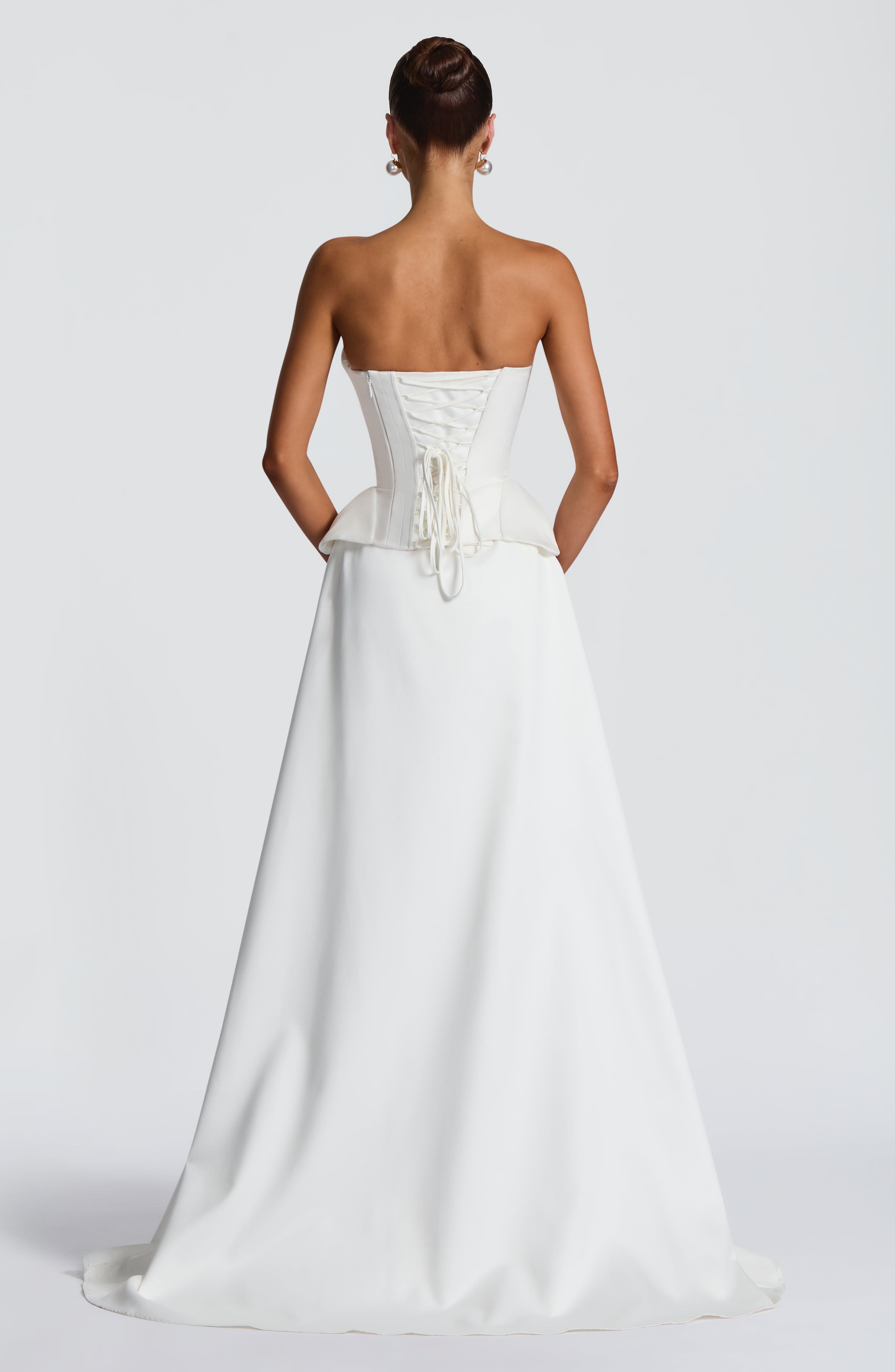 Neri Skirt Train - Ivory