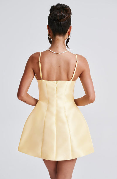 Nicole Mini Dress - Lemon