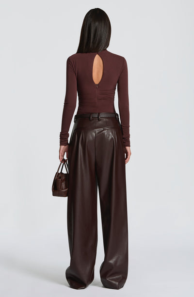 Pearson Bodysuit - Plum Brown