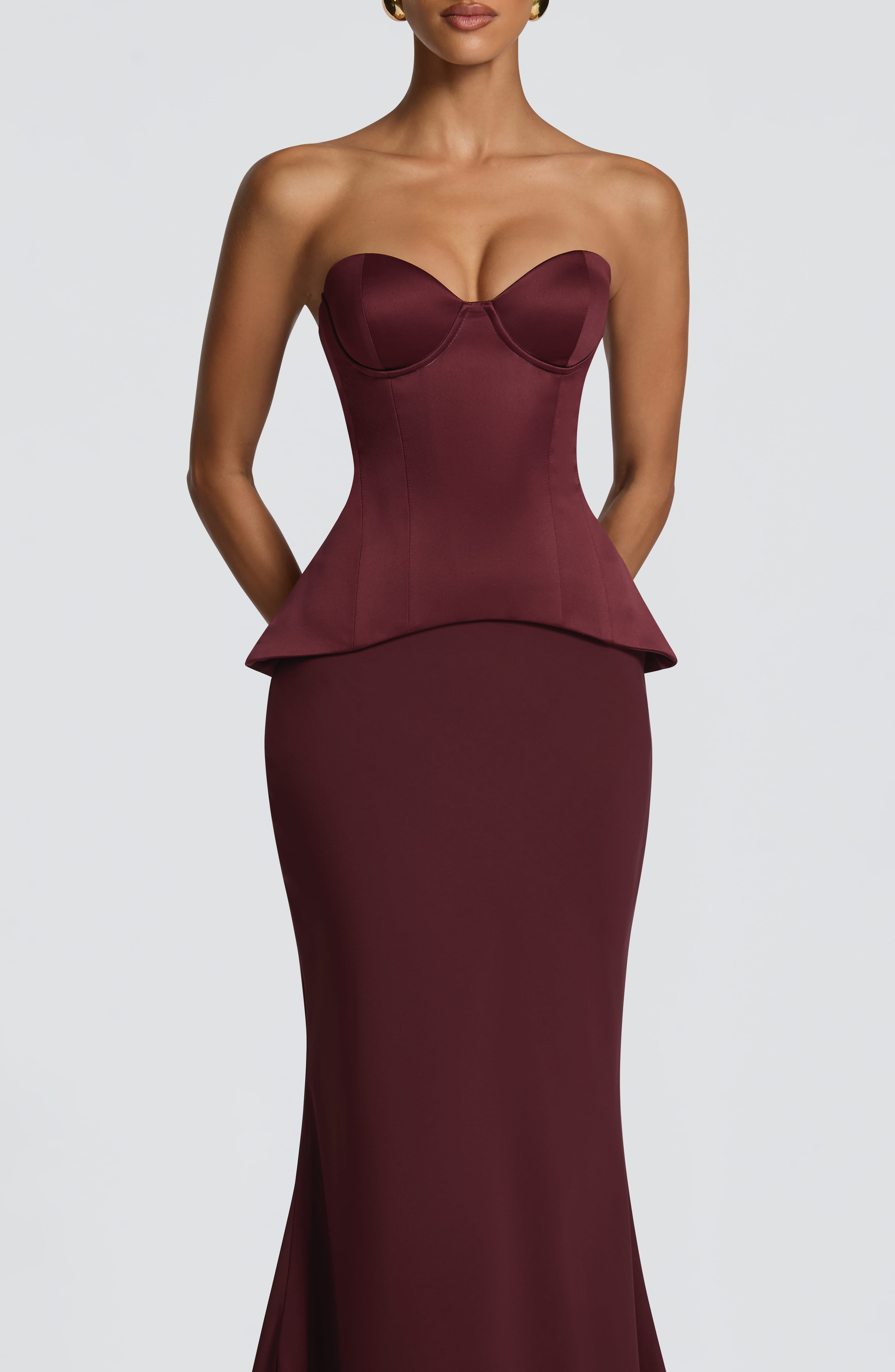 Ravenna Corset - Cherry Lacquer