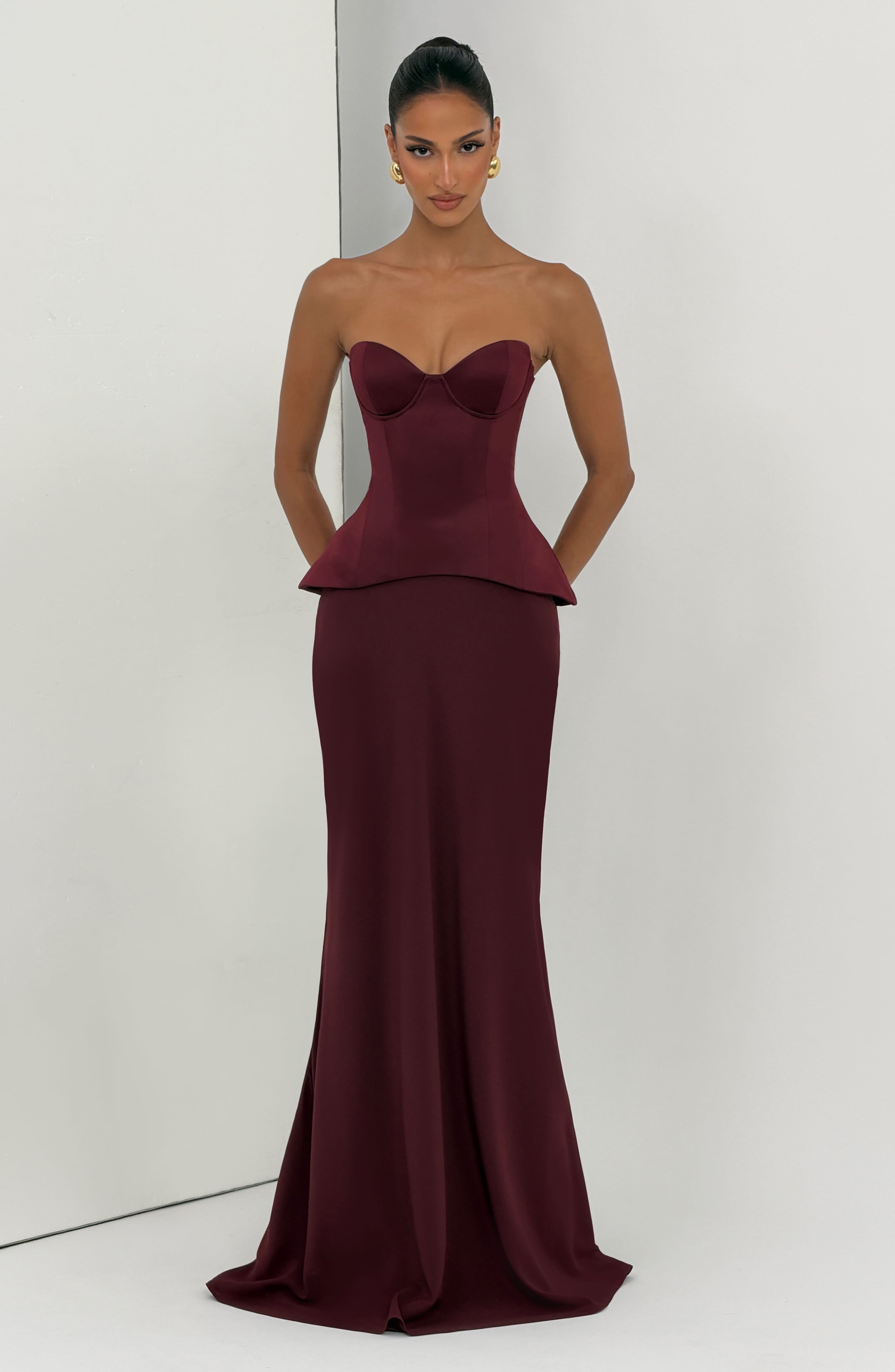 Ravenna Corset - Cherry Lacquer