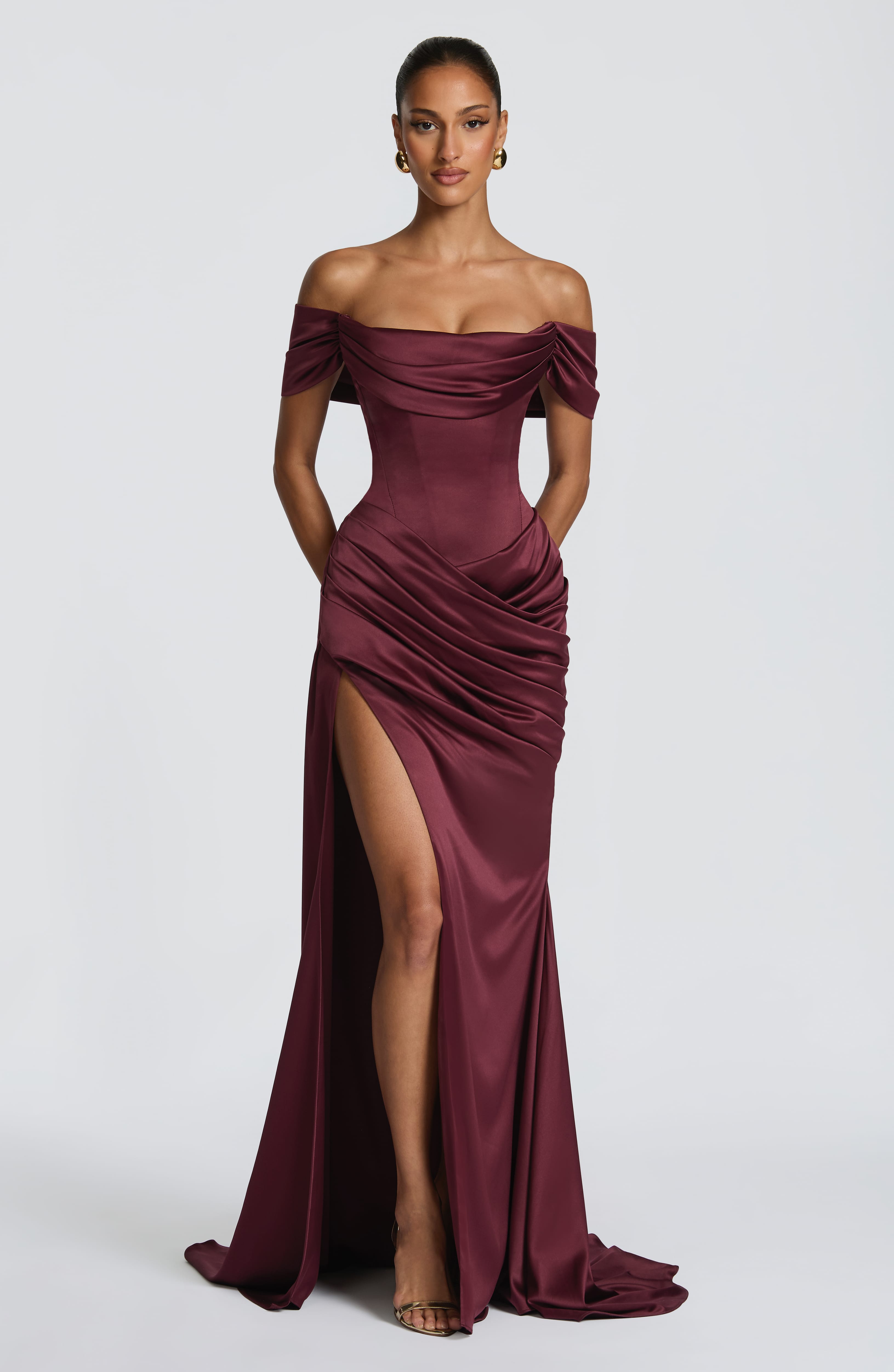 Riona Gown - Cherry Lacquer