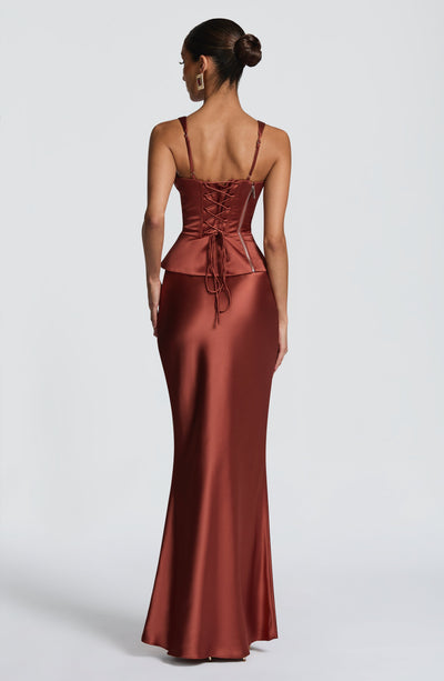 Rowan Corset - Rust