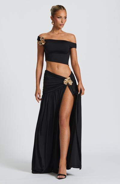 Saira Maxi Skirt - Black