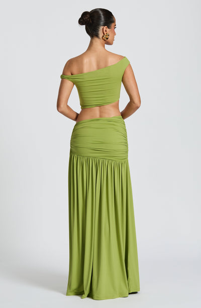 Saira Maxi Skirt - Olive