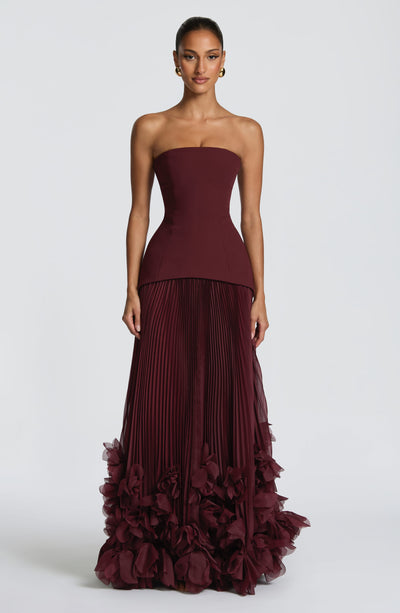 Seraphina Gown - Cherry Lacquer