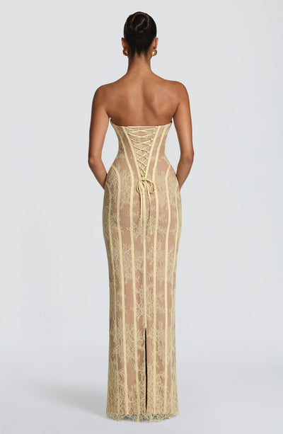 Sian Maxi Dress - Lemon
