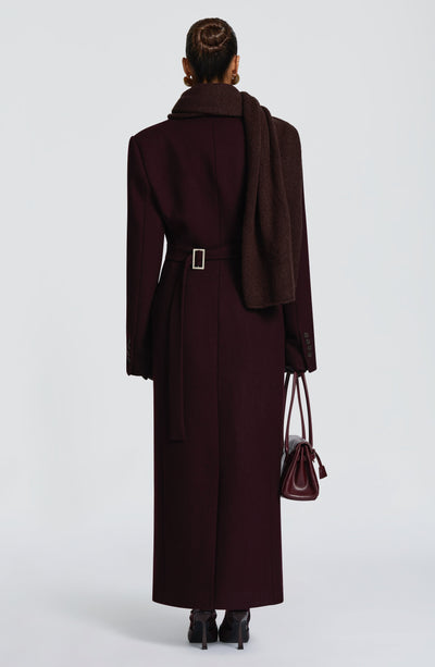 Talin Scarf - Plum Brown