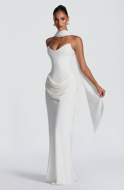 Tindra Maxi Dress - Ivory