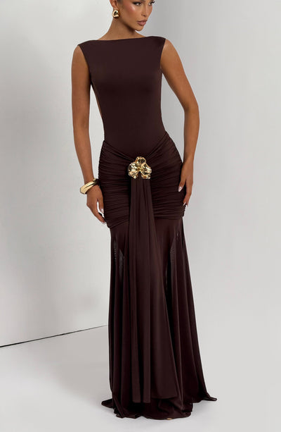 Tori Bodysuit - Plum Brown