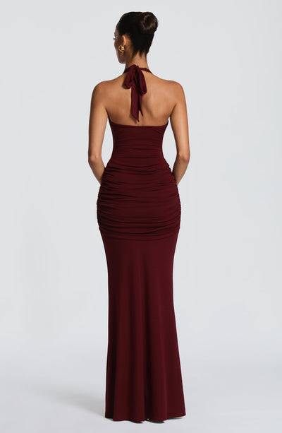 Veneda Maxi Dress - Cherry Lacquer
