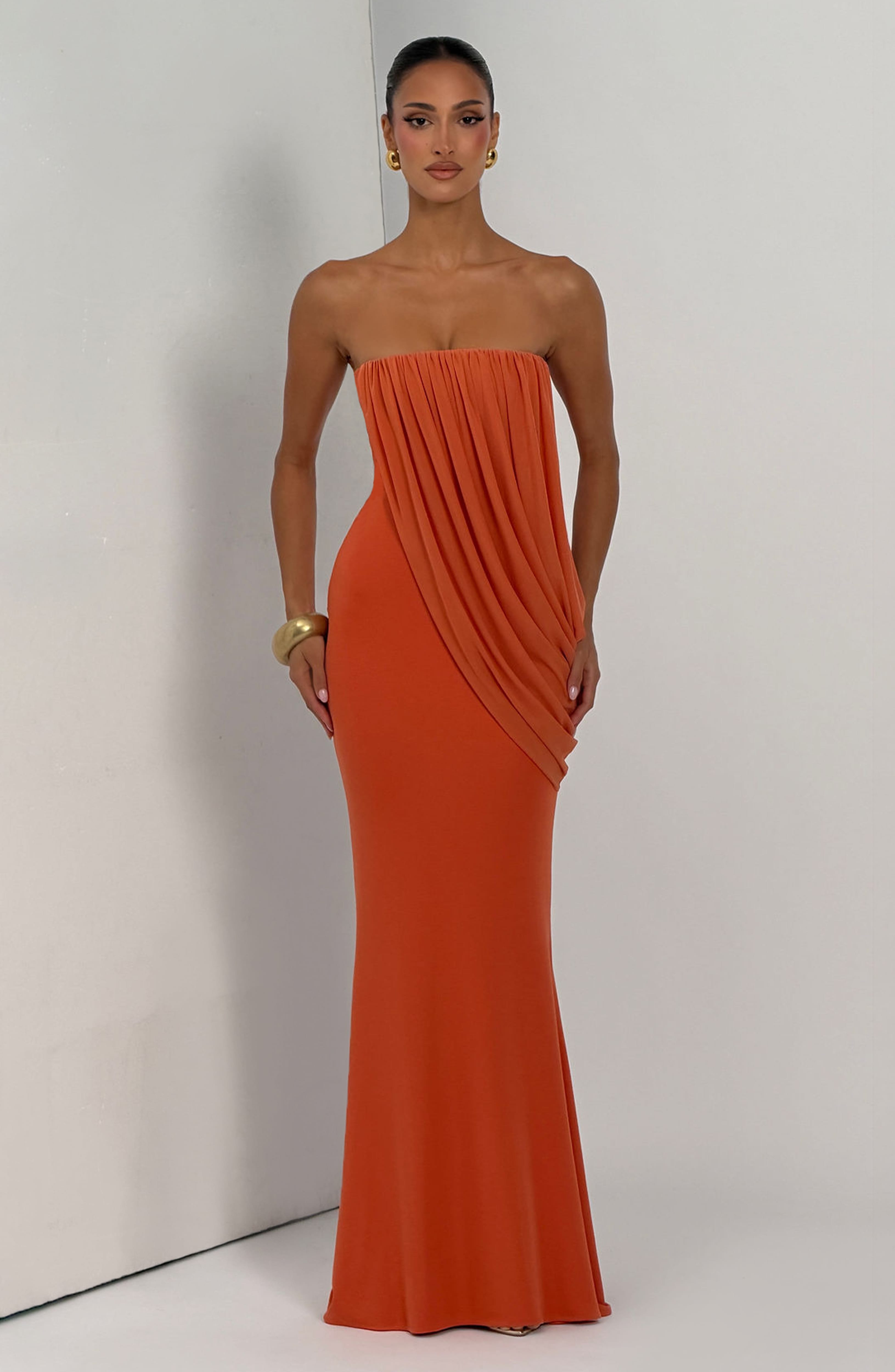 Vienna Maxi Dress - Burnt Orange